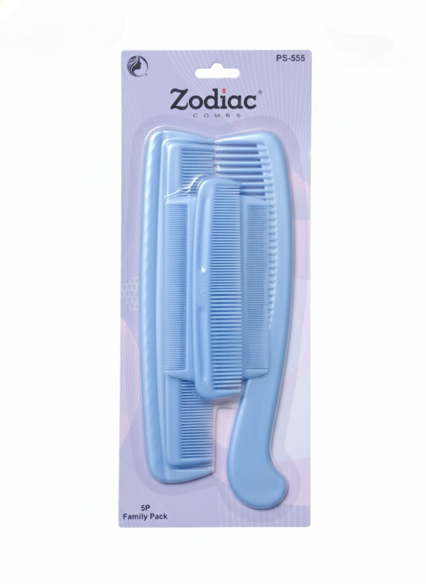 Zodiac Hair Combs 5p Family Pack