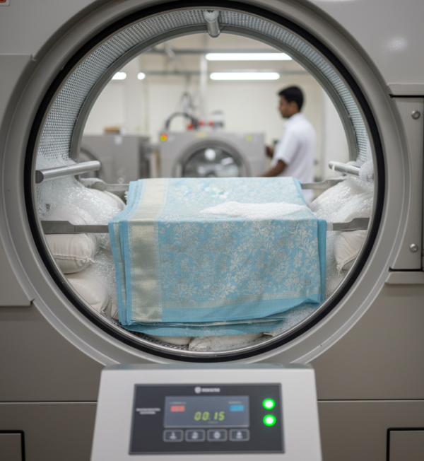 Dry Cleaning-Cotton Saree.