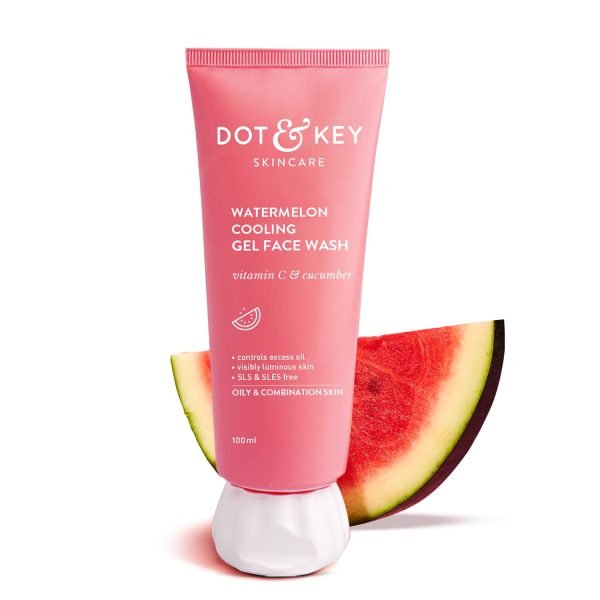 Dot & Key Watermelon Cooling Gel Face Wash With Vitamin C & Cucumber (100ML)