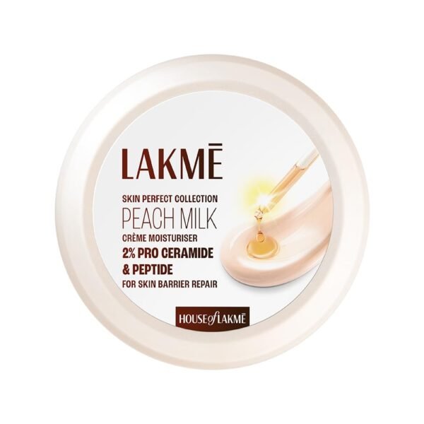 Lakme Peach Milk Creme Moisturizer with 2% Pro-Ceramide & Peptides (50G)