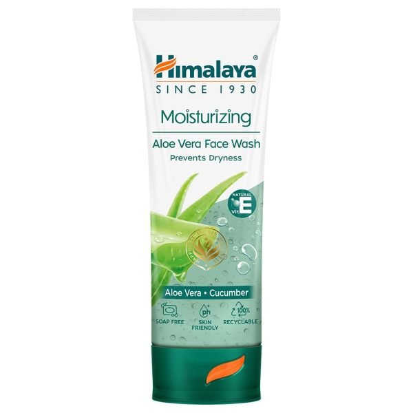 Himalaya Herbals Moisturizing Aloe Vera Face Wash Cream, 50ml