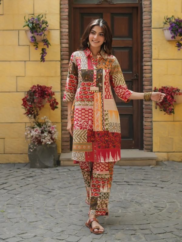 Syasii Women's Cotton Printed Co-ords| Two Piece Dress